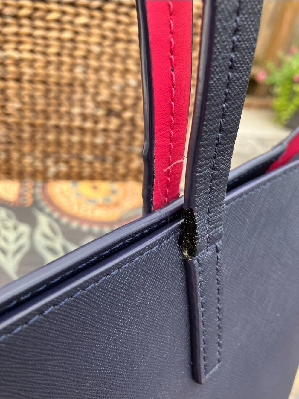 Kate Spade Scott’s Place Lida Navy and Pink Tote